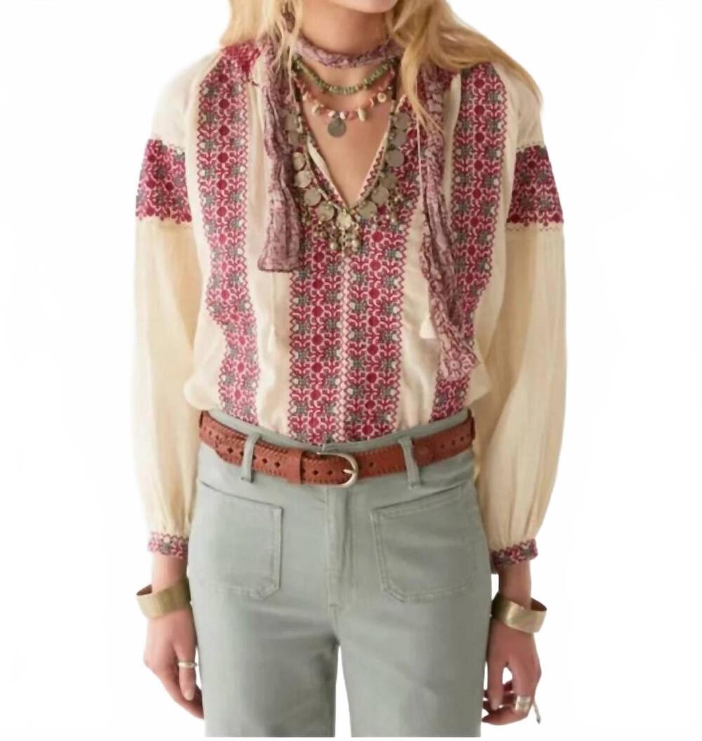 NEW MAISON HOTEL dion blouse in red wine